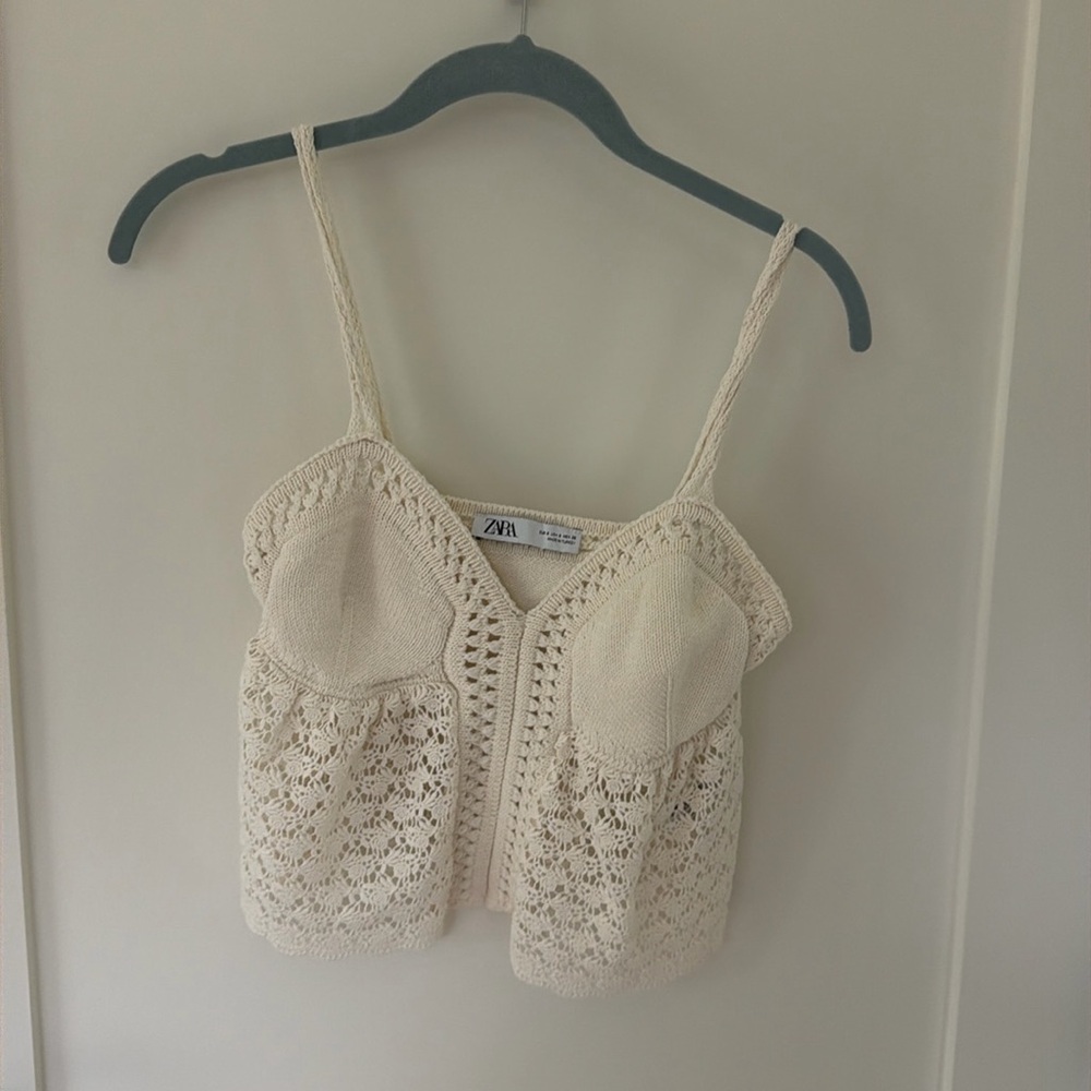 Zara crochet top